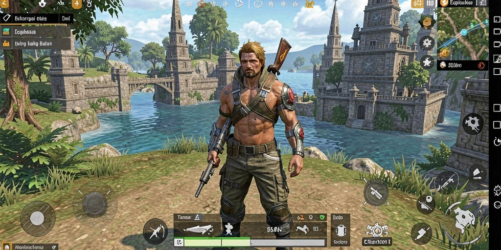 Screenshot menunjukkan aksi mendebarkan di dunia terbuka 6CF.