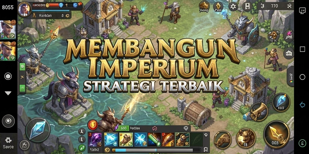 Tangkapan layar menampilkan pertempuran strategis di 8055.