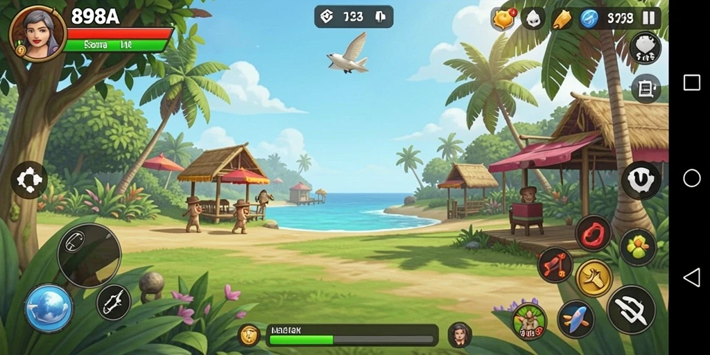 Screenshot 898A menampilkan gameplay santai yang menarik.