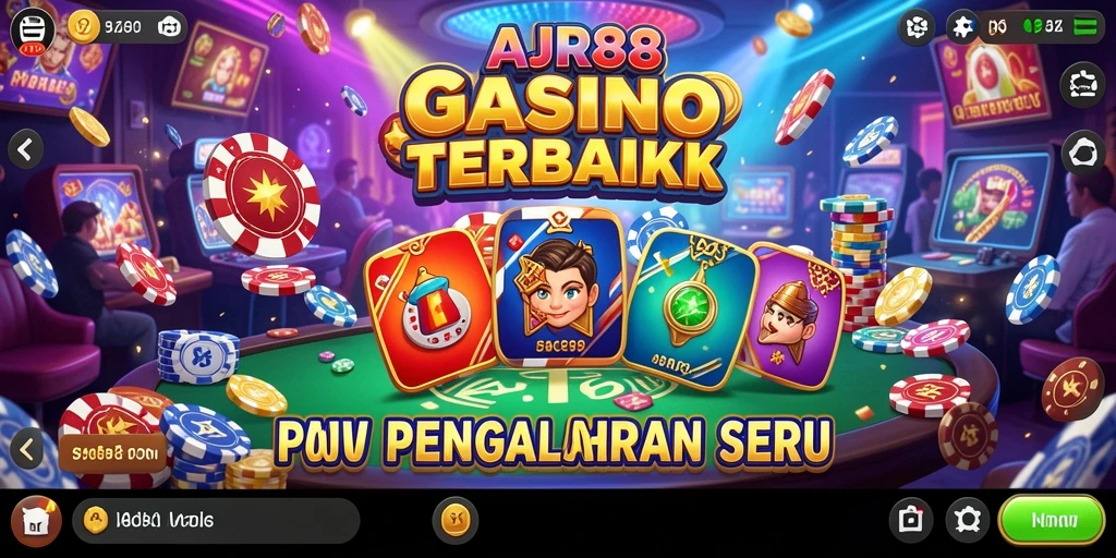 Screenshot gameplay AJR88 menampilkan aksi seru permainan Kasino.