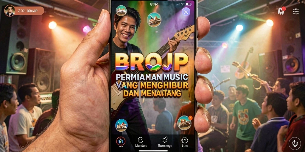 Screenshot utama BROJP menampilkan gameplay yang dinamis dan seru.