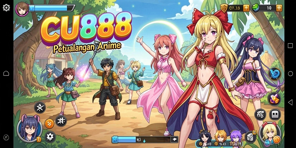 Tampilan gameplay CU888 yang penuh aksi dan petualangan seru.