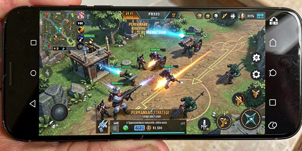 Tampilan gameplay FB333 dengan aksi strategi yang mendebarkan.