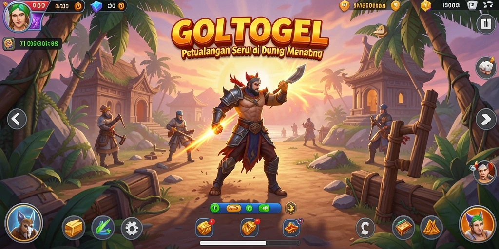 Gameplay mendebarkan GOLTOGEL dengan petualangan yang penuh warna.