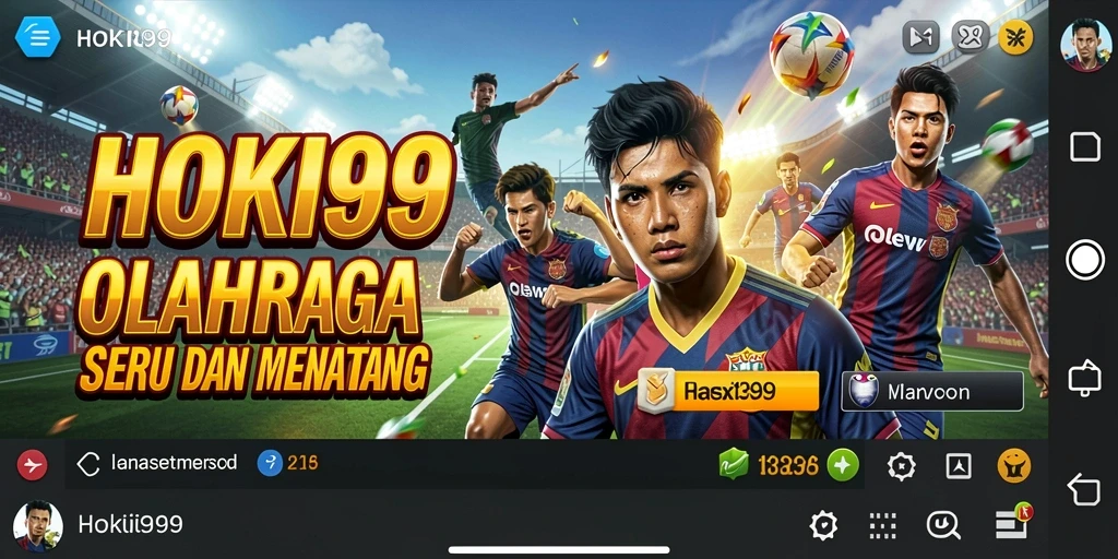 Screenshot HOKI99 menampilkan aksi seru pertandingan olahraga.
