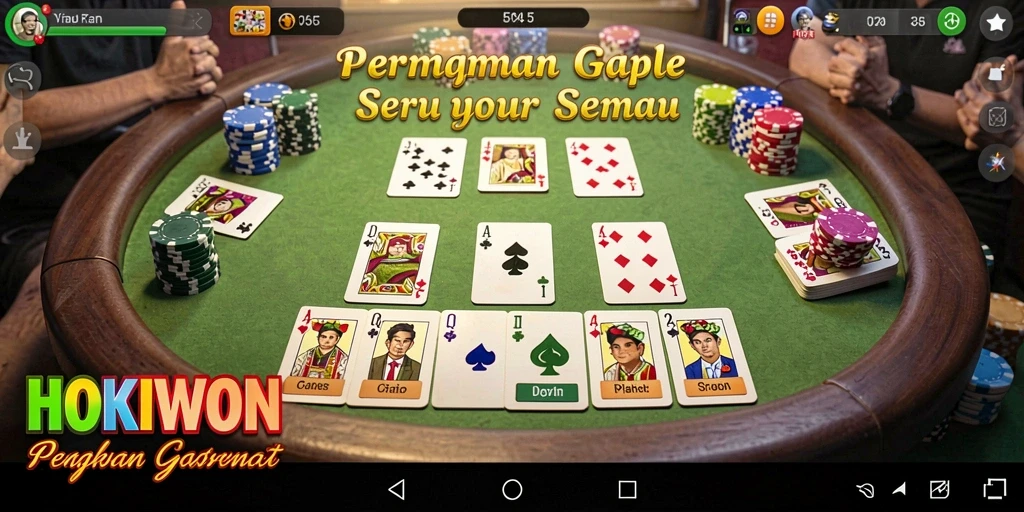 Tampilan gameplay HOKIWON yang seru dan interaktif.