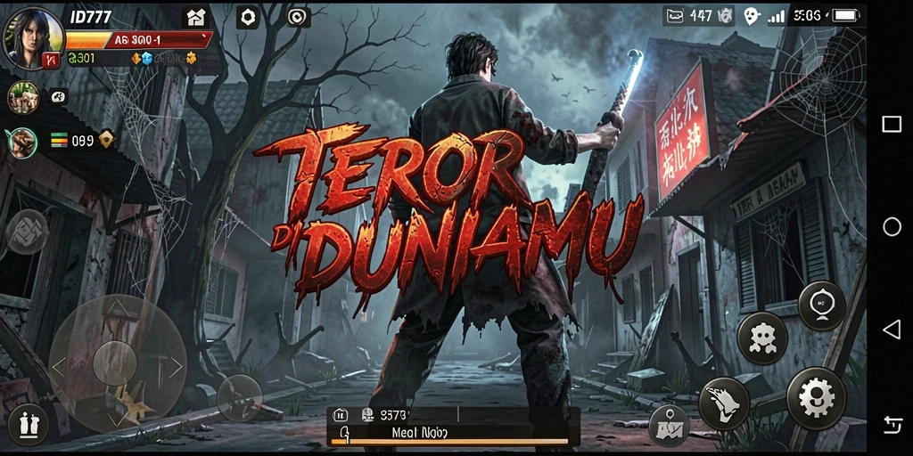 Tampilan gameplay yang menegangkan dari ID777 saat menjelajahi tempat angker.