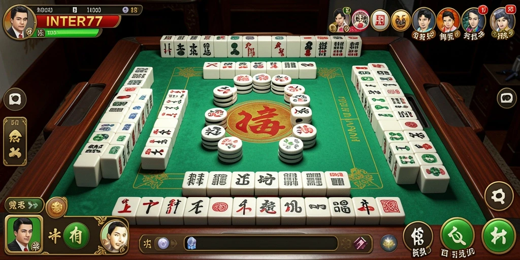 Tampilan menarik dari gameplay Mahjong yang seru di INTER77.