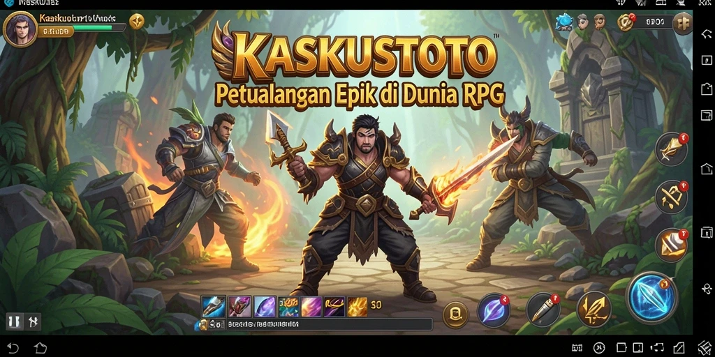 Tangkapan layar gameplay KASKUSTOTO yang menunjukkan pertarungan epik.