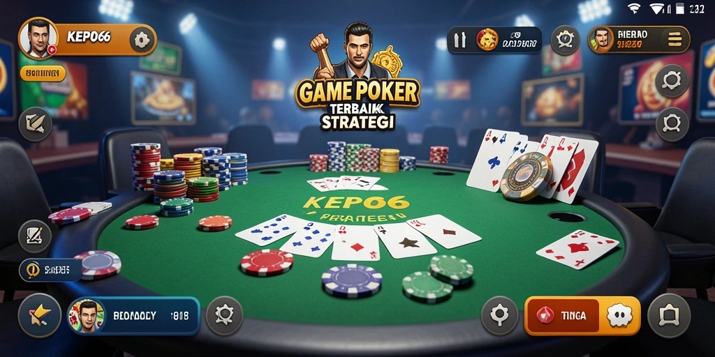 Tampilan gameplay Poker yang seru dan kompetitif di KEPO66.