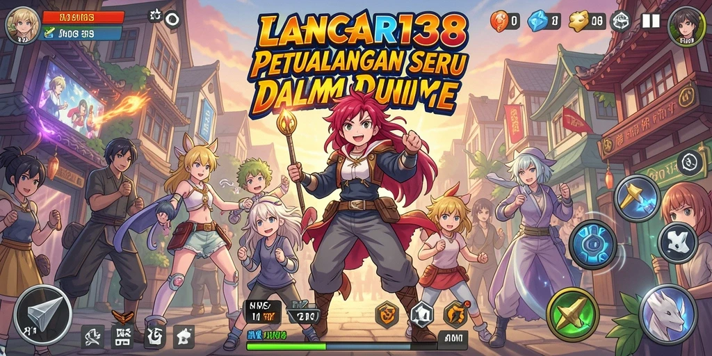 Screenshot gameplay LANCAR138 dengan karakter anime beraksi.