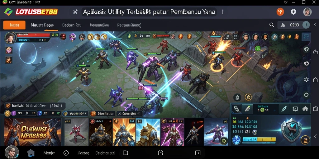 Tampilan antarmuka LOTUSBET88 yang sederhana dan jelas.