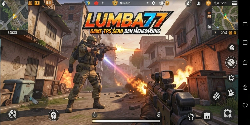 Screenshot gameplay LUMBA77 yang menunjukkan aksi pertempuran seru.