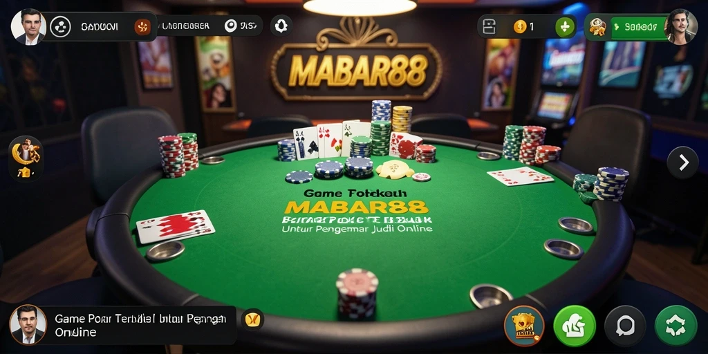 Tampilan menarik dari MABAR88 saat bermain poker online.
