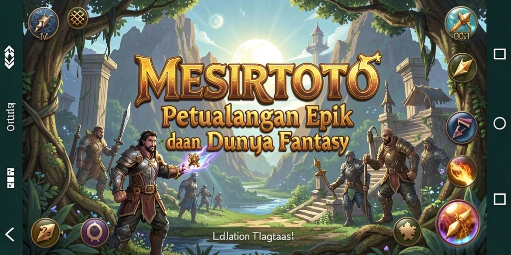 Screenshot utama MESIRTOTO dengan gameplay RPG yang menarik.