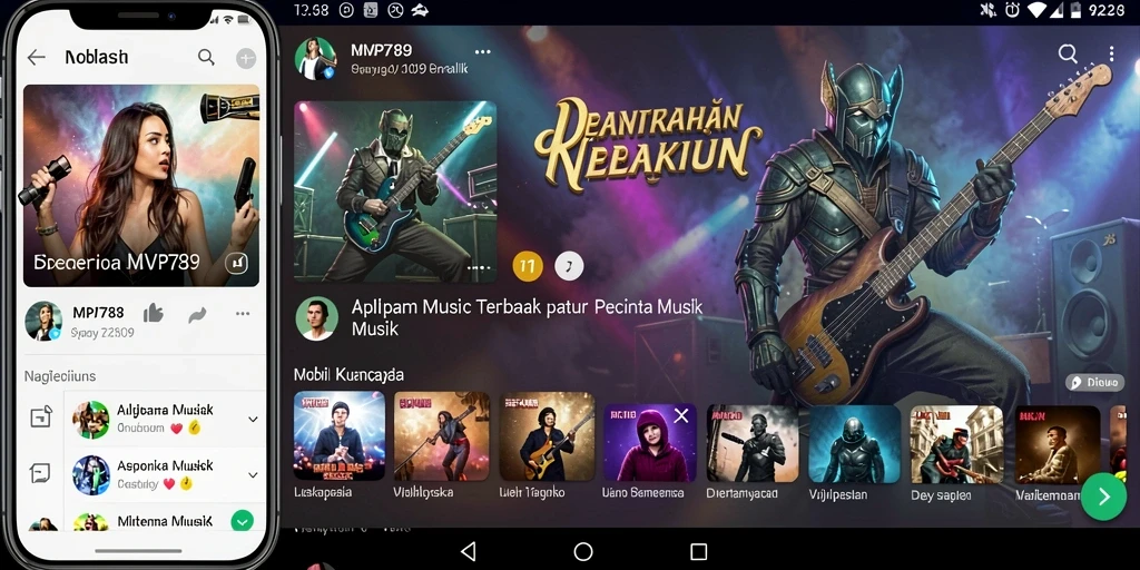 Tampilan screenshot utama dari gameplay musik MVP789.