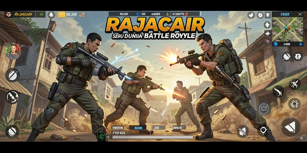 Gameplay seru RAJACAIR dalam perang Battle Royale.