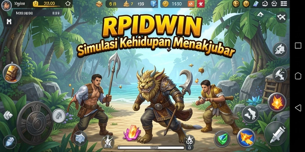 Screenshot gameplay RPIDWIN menampilkan interaksi karakter dan suasana imersif.