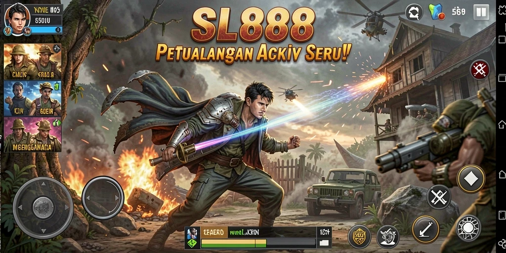 Tampilan gameplay SL888 yang penuh aksi dan menegangkan.