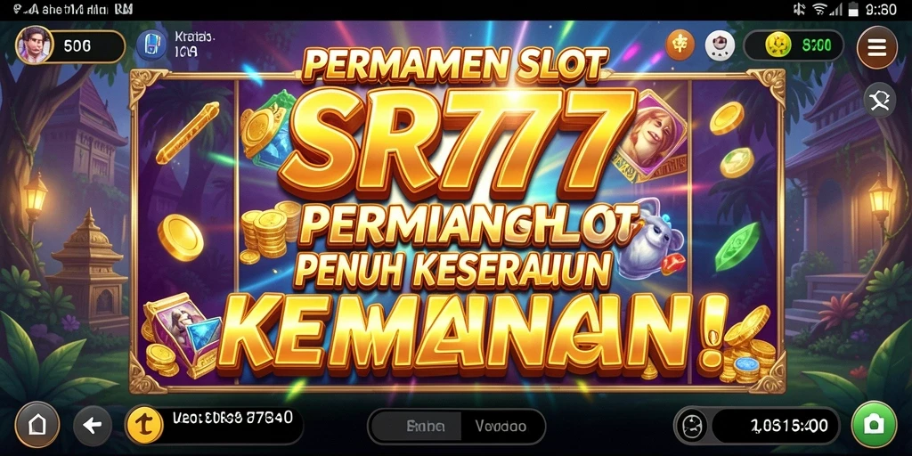 Tampilan gameplay SR777 yang mendebarkan saat memutar slot.