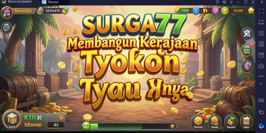 Tampilan gameplay menarik dari SURGA77 yang menampilkan pengelolaan bisnis.