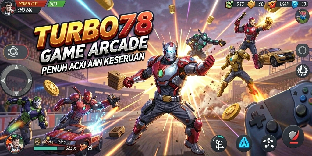 Screenshot gameplay TURBO78 menunjukkan aksi seru dan grafis memukau.
