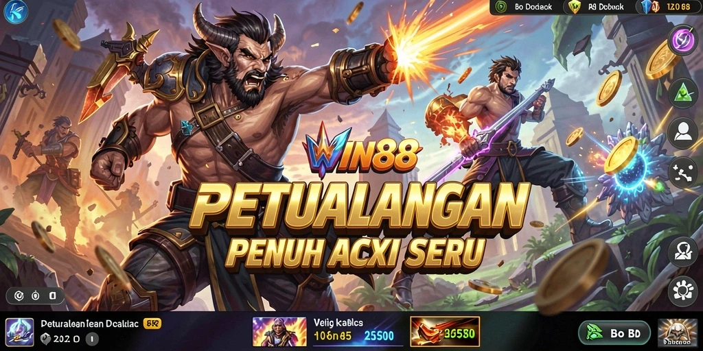 Tampilan gameplay action yang seru dan menegangkan dalam WIN88.