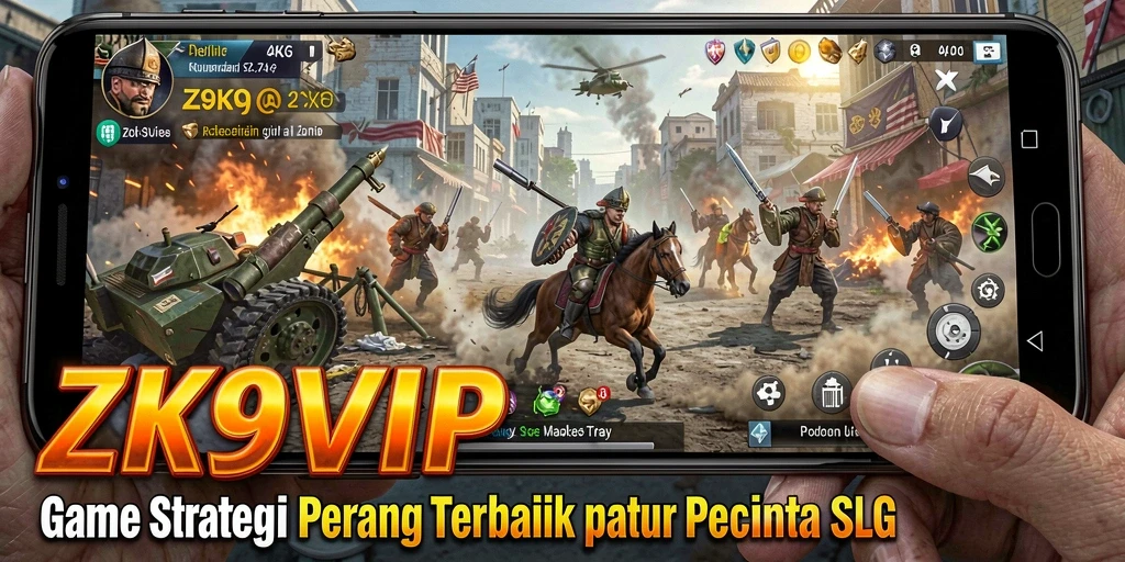 Screenshot gameplay ZK9VIP menunjukkan pertempuran intens dan strategi mendalam.