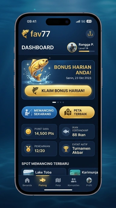 Profil aplikasi di fav77 yang menampilkan informasi lengkap.